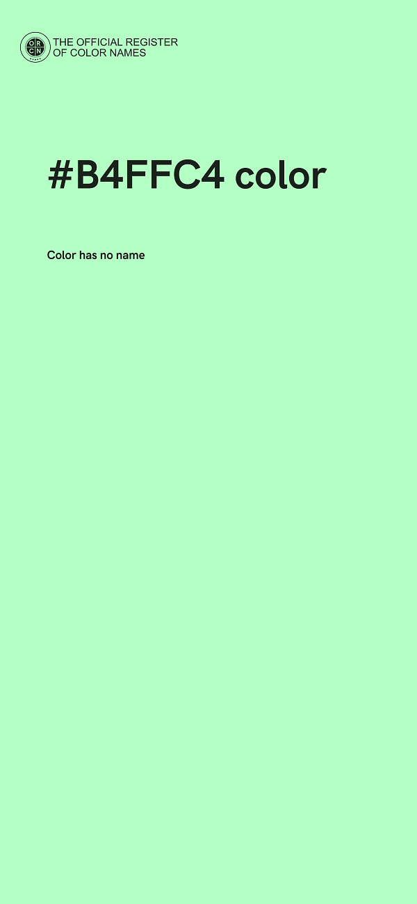 #B4FFC4 color image