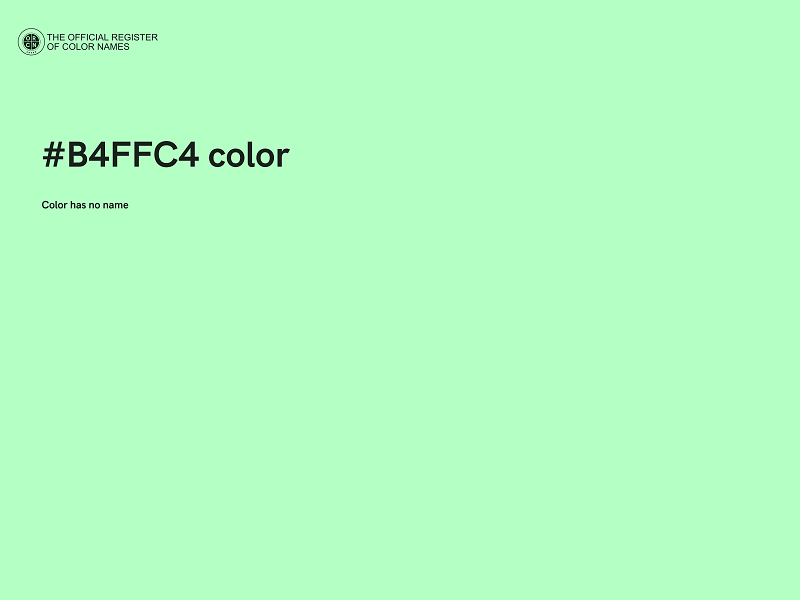 #B4FFC4 color image