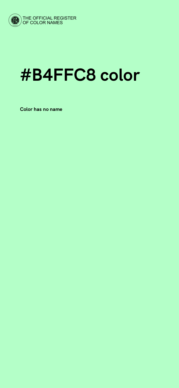 #B4FFC8 color image