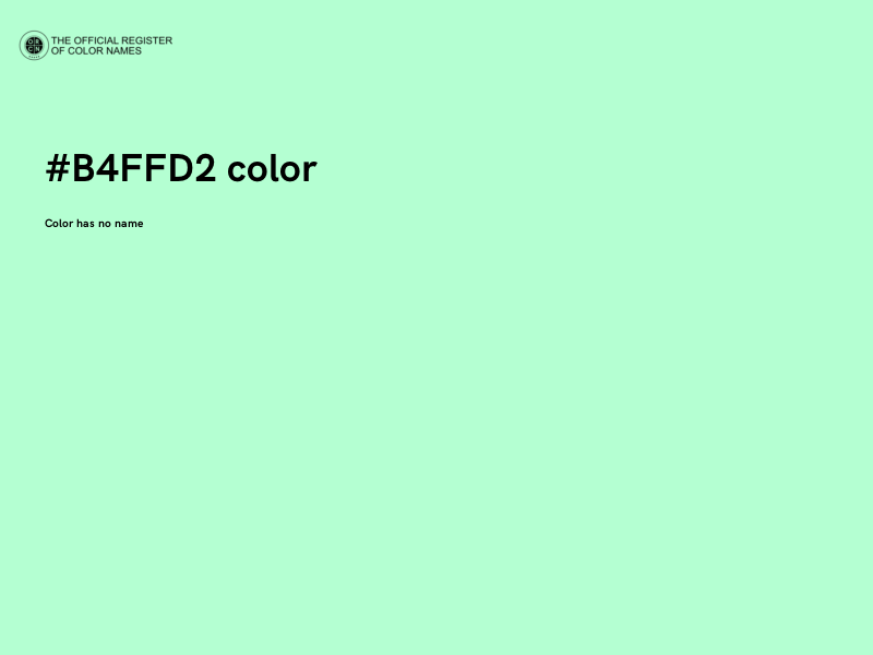#B4FFD2 color image