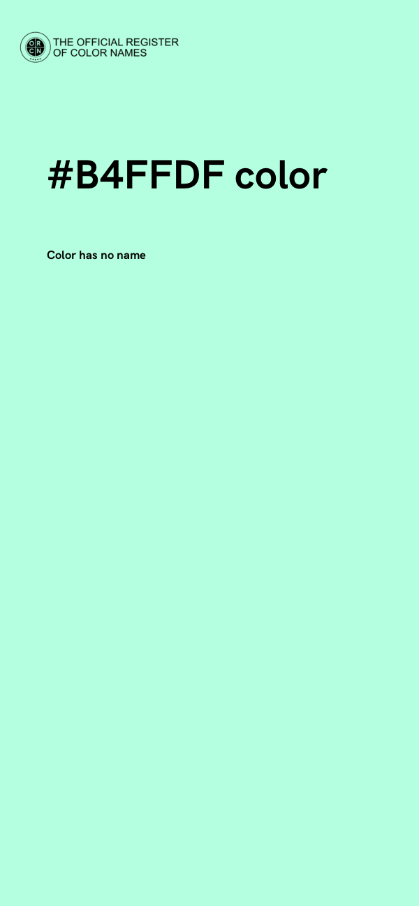 #B4FFDF color image