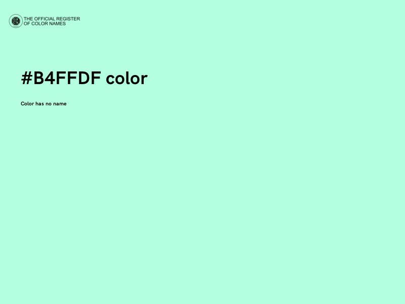 #B4FFDF color image