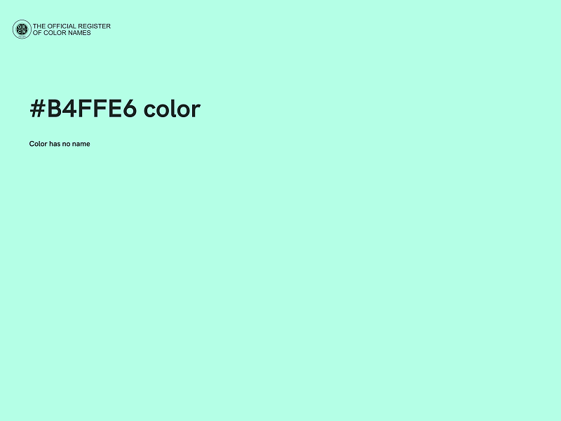 #B4FFE6 color image