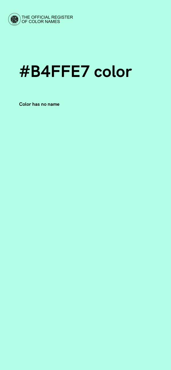 #B4FFE7 color image