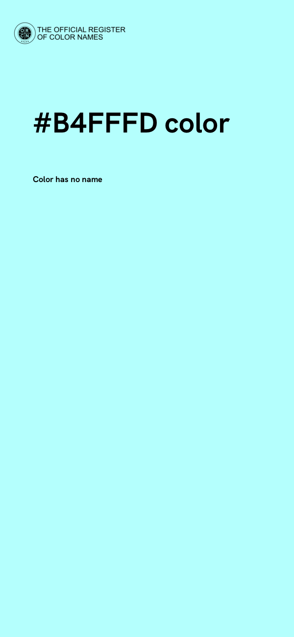 #B4FFFD color image