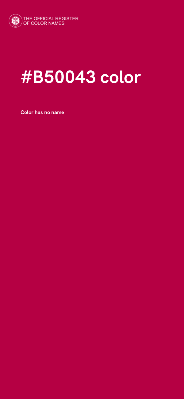 #B50043 color image