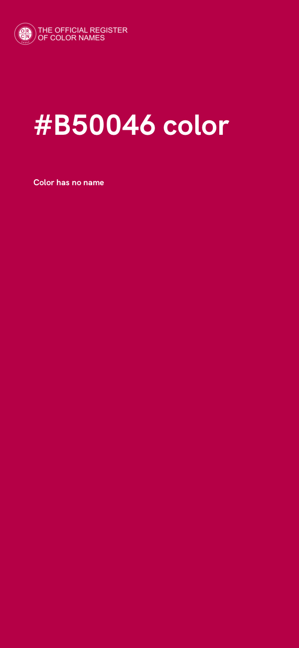 #B50046 color image