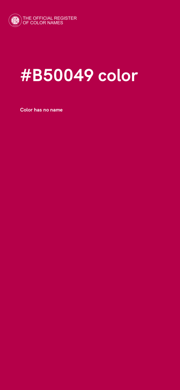 #B50049 color image