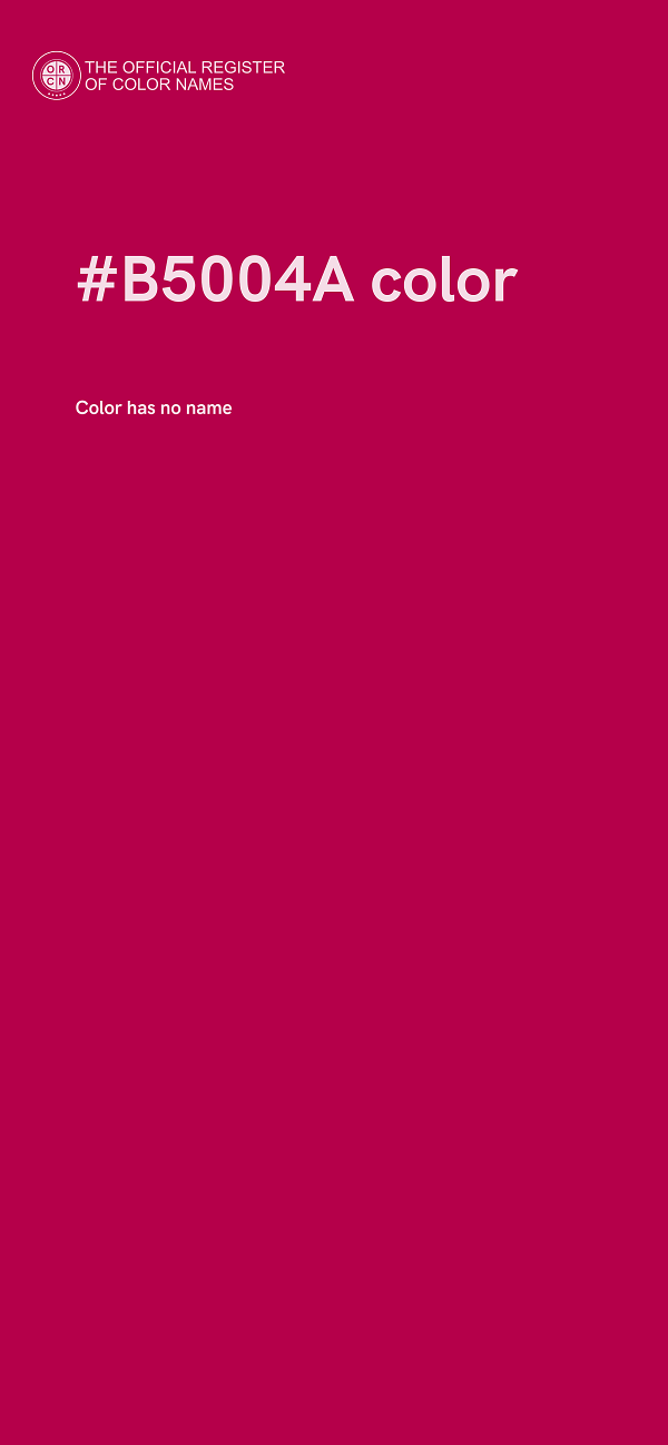 #B5004A color image