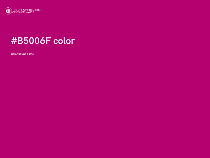 #B5006F color image