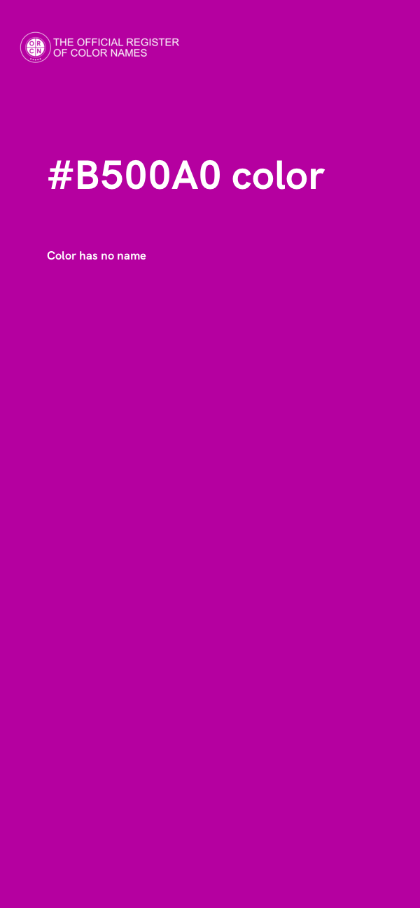 #B500A0 color image