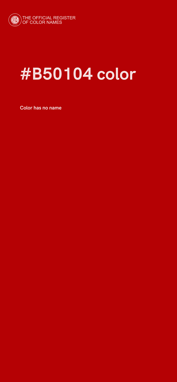 #B50104 color image