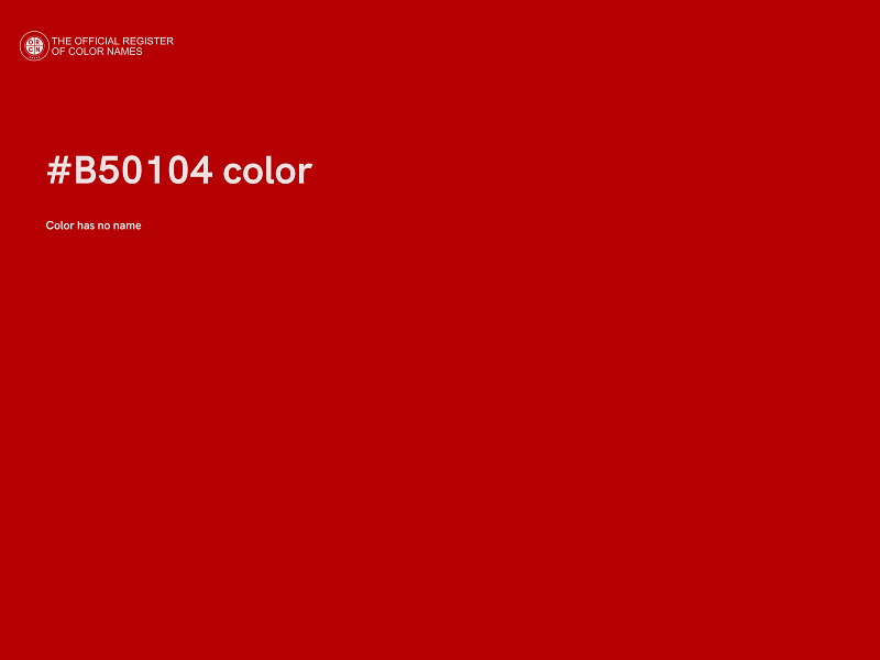 #B50104 color image