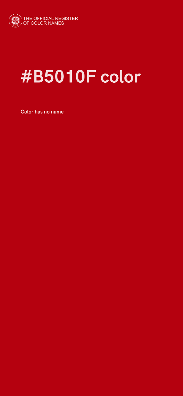 #B5010F color image