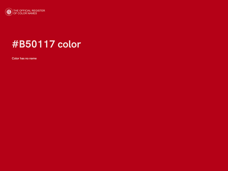 #B50117 color image