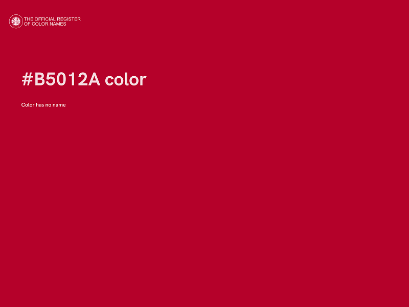#B5012A color image