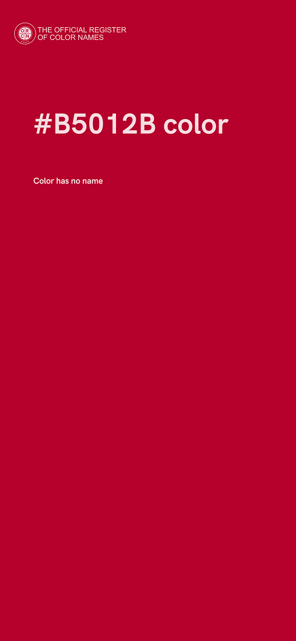 #B5012B color image