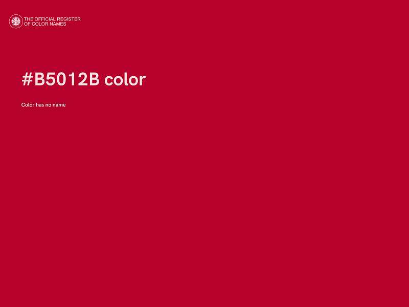 #B5012B color image