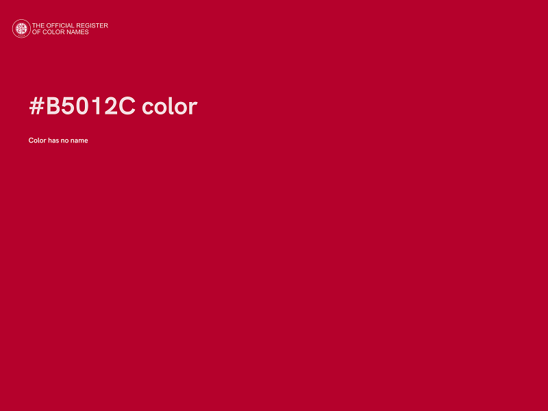 #B5012C color image