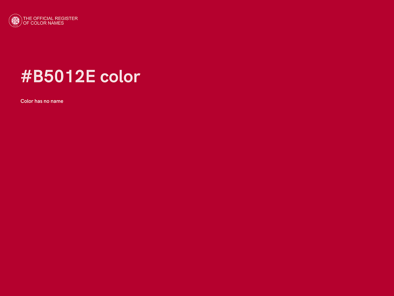 #B5012E color image