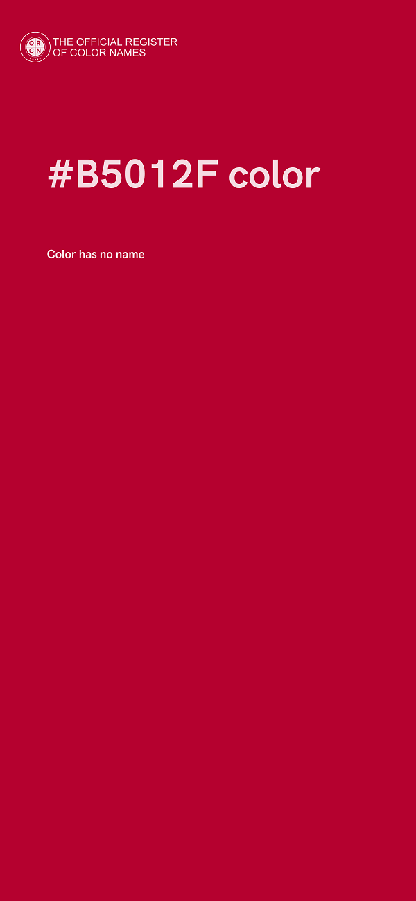 #B5012F color image