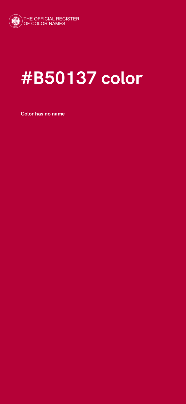 #B50137 color image