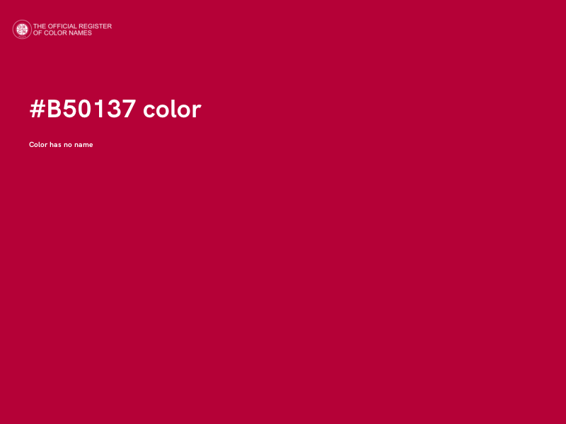 #B50137 color image