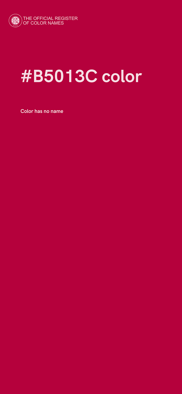 #B5013C color image