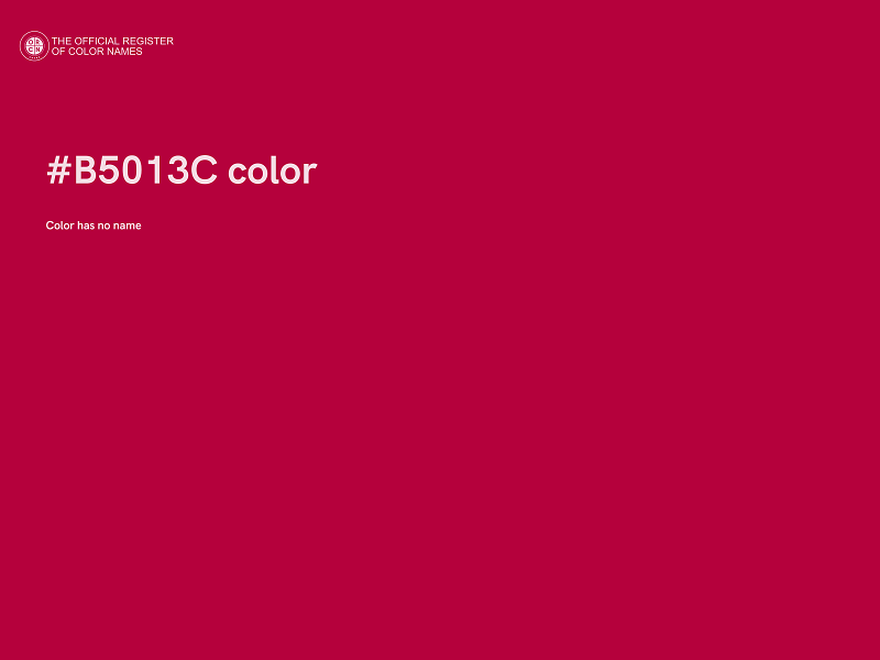 #B5013C color image