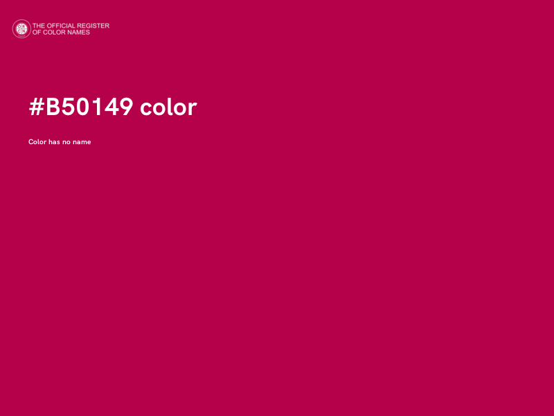 #B50149 color image