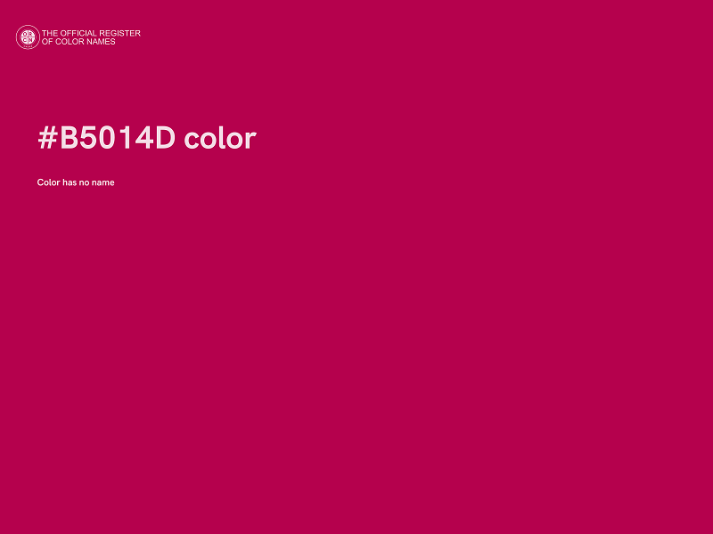 #B5014D color image
