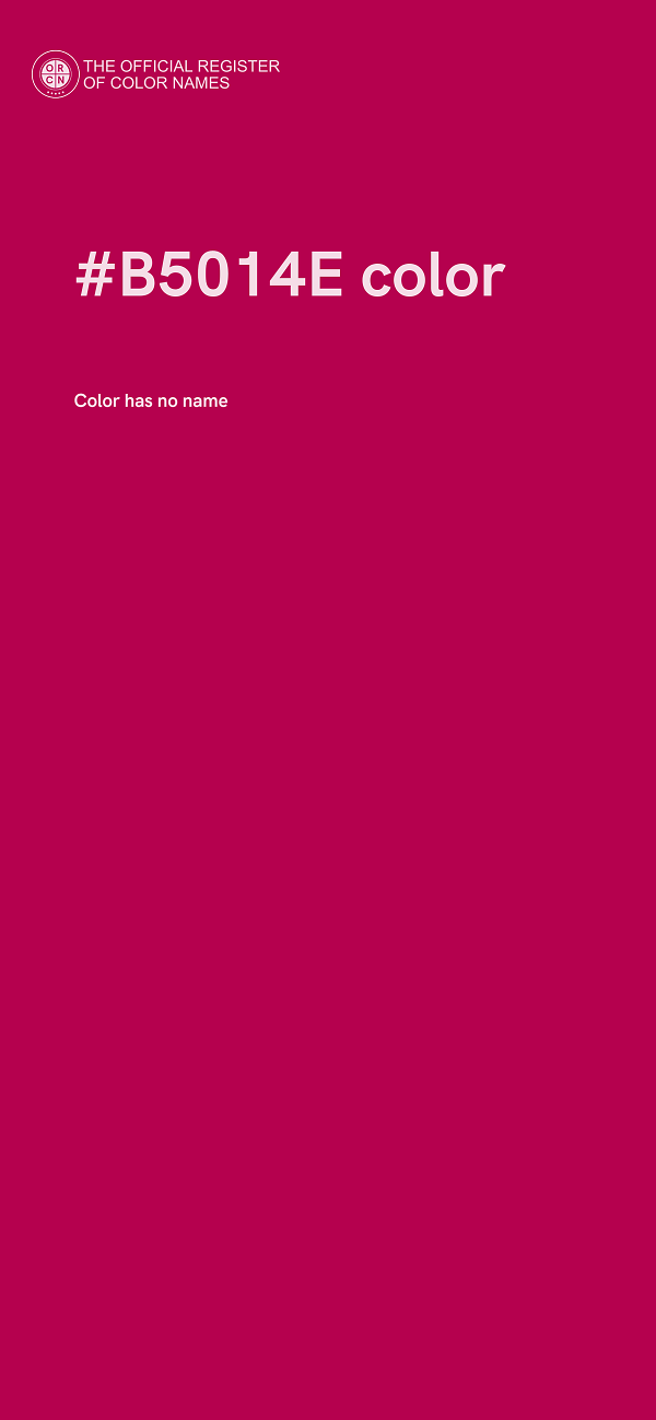 #B5014E color image
