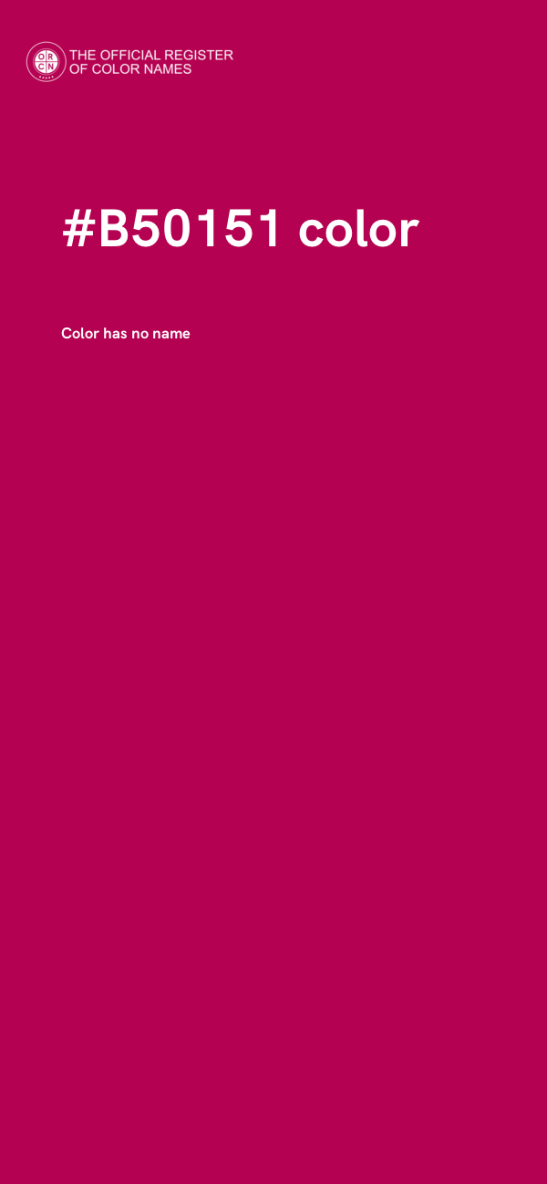 #B50151 color image