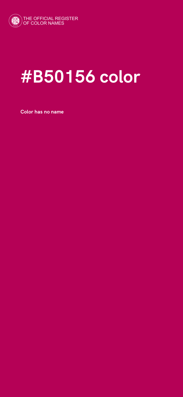 #B50156 color image