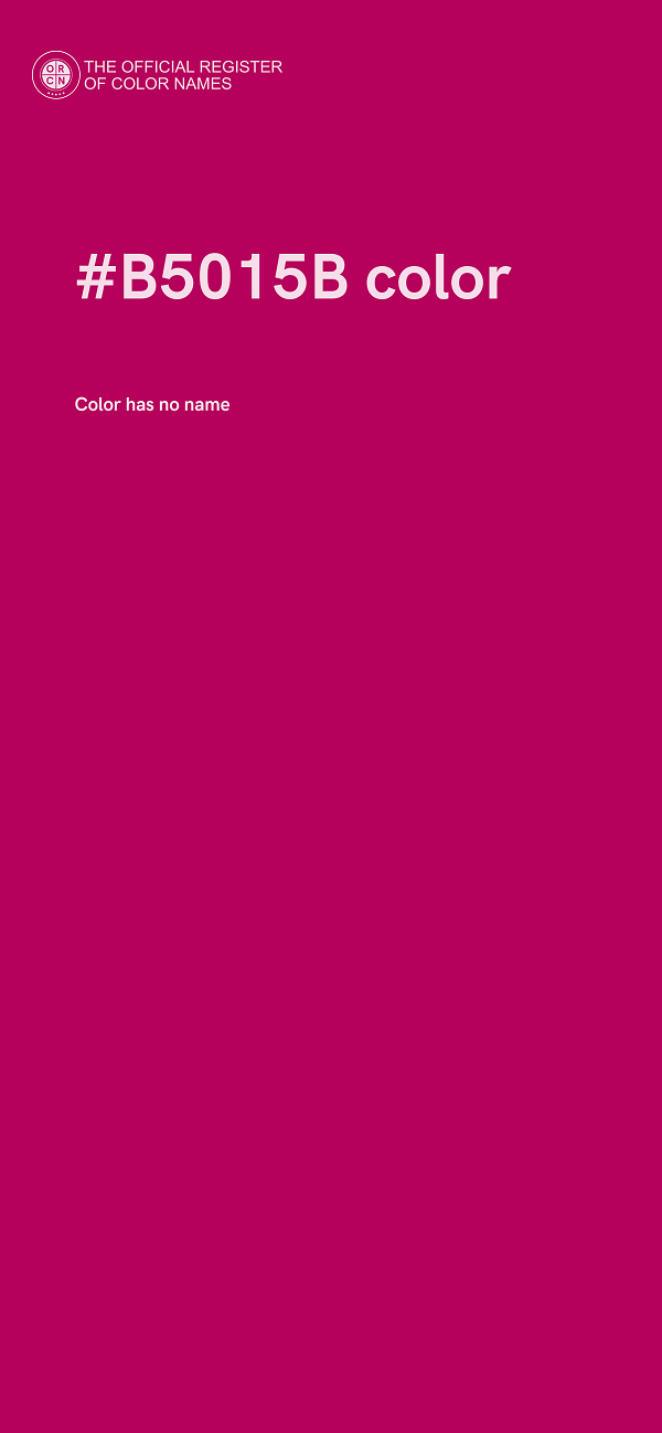 #B5015B color image