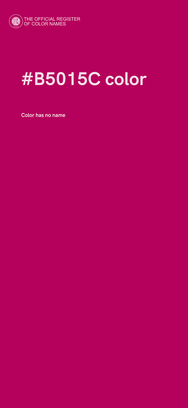 #B5015C color image