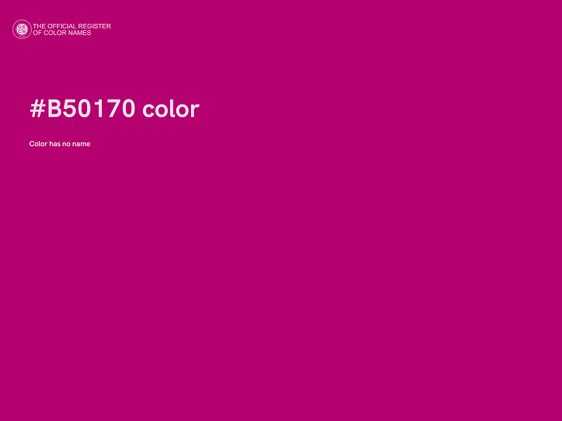 #B50170 color image