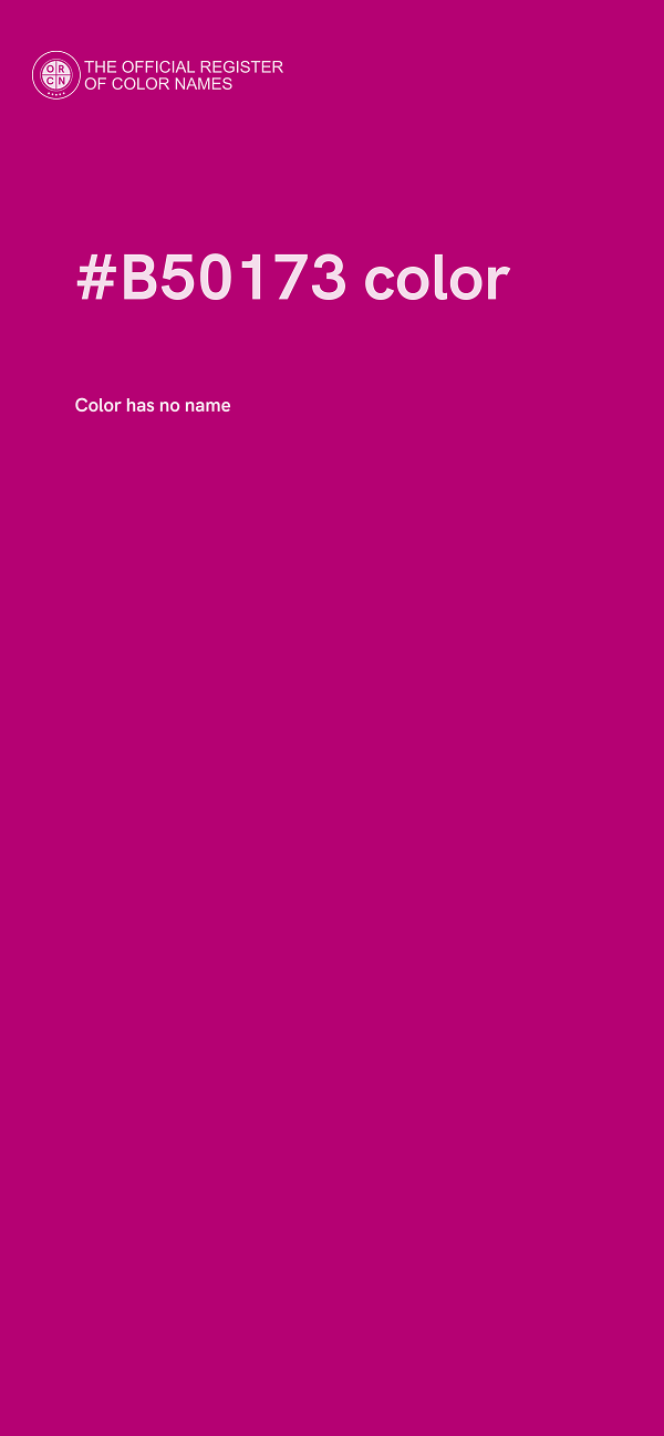 #B50173 color image