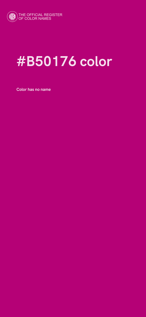 #B50176 color image