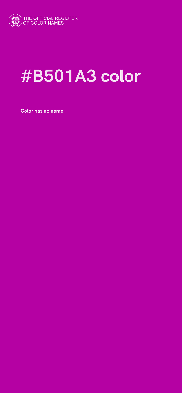#B501A3 color image
