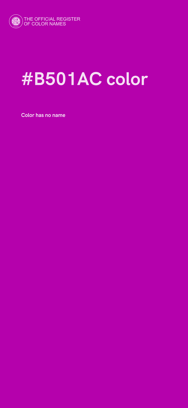 #B501AC color image