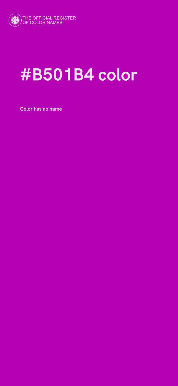 #B501B4 color image