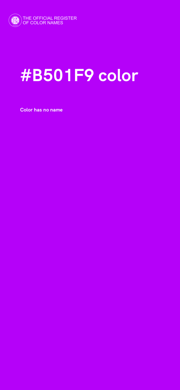 #B501F9 color image