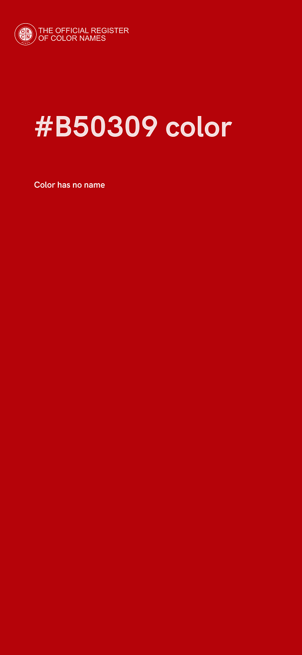 #B50309 color image
