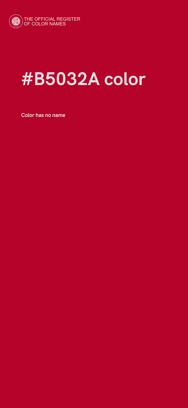 #B5032A color image