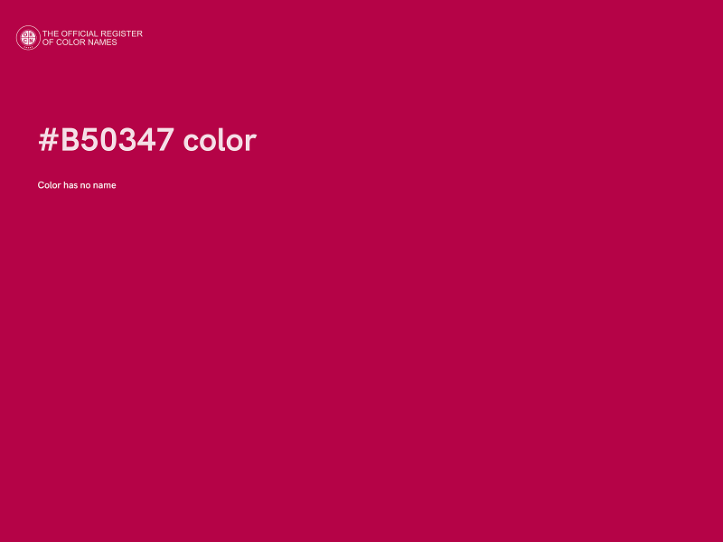 #B50347 color image