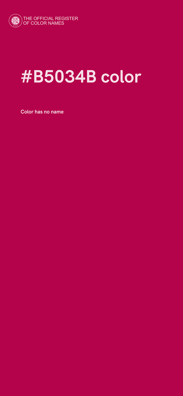 #B5034B color image