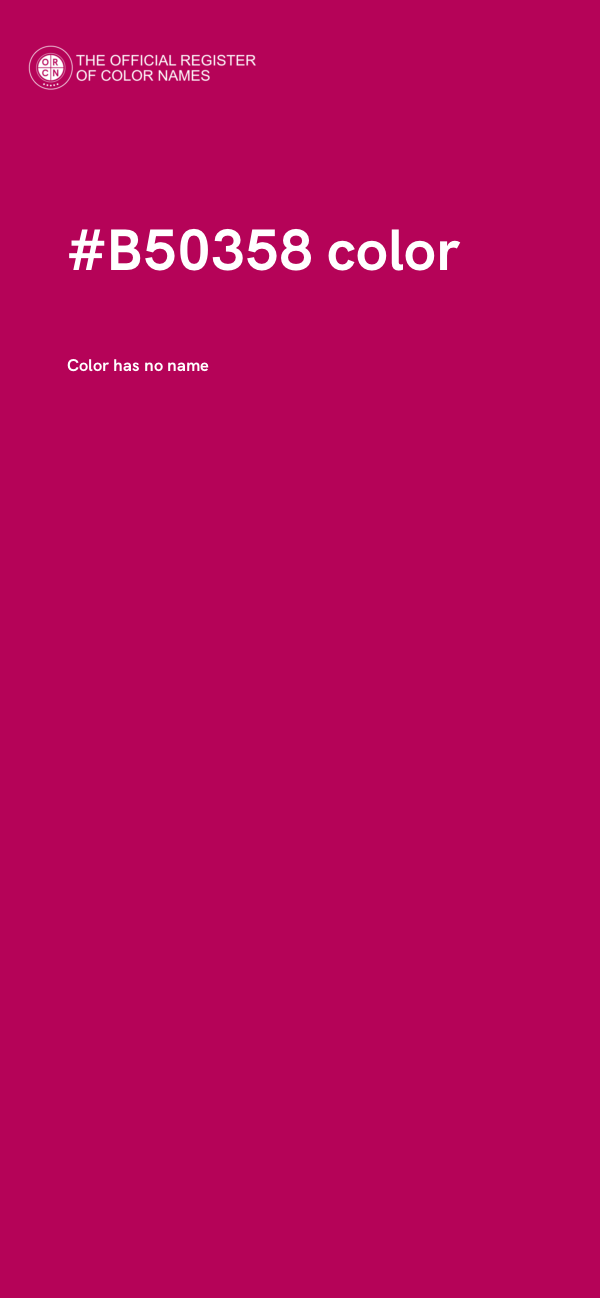 #B50358 color image