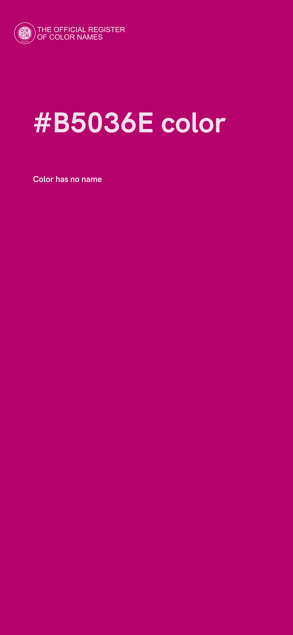 #B5036E color image