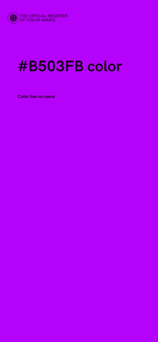 #B503FB color image